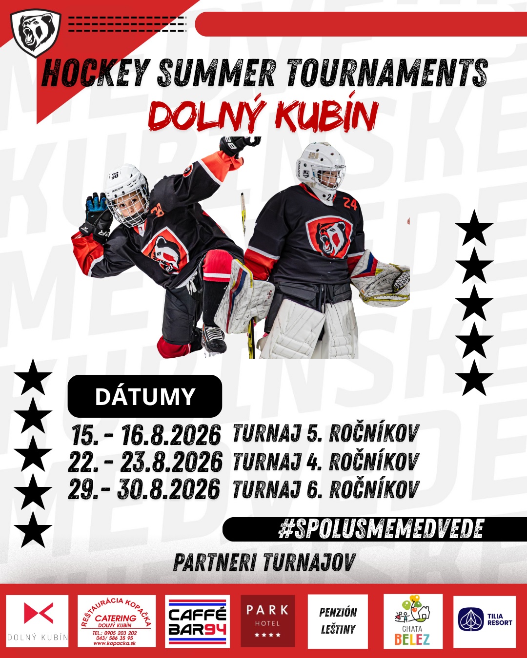 SUMMER HOCKEY TOURNAMENT - TURNAJ 5. ROČNÍKOV DOLNÝ KUBÍN